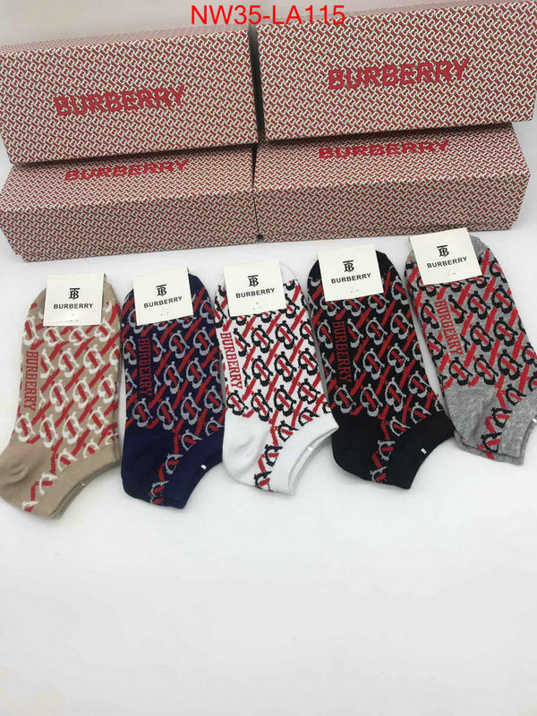 Sock-Burberry,the best , ID:LA115,$: 35USD