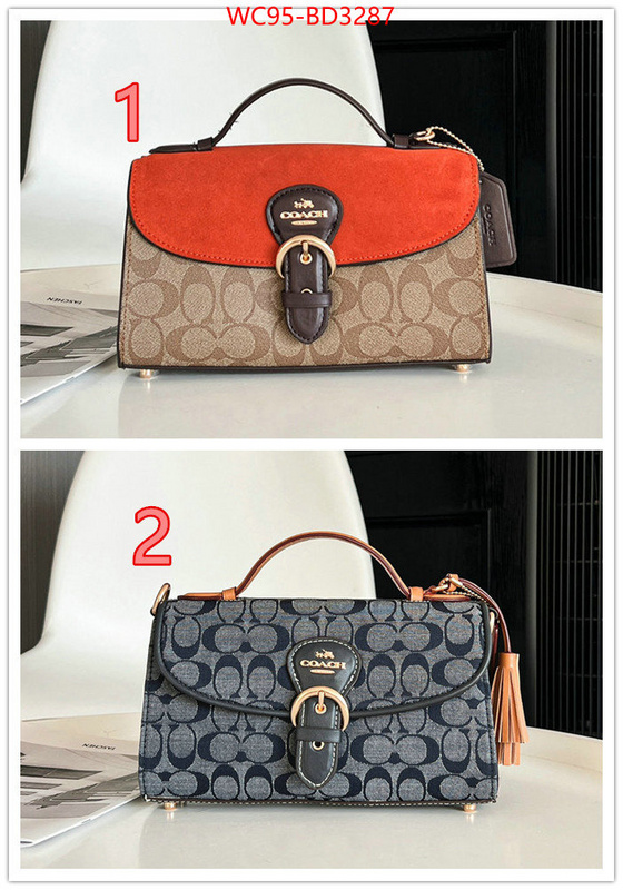 Coach Bags(4A)-Diagonal,1:1 replica wholesale ,ID: BD3287,$: 95USD