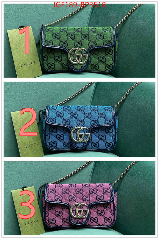 Gucci Bags(TOP)-Marmont,ID: BP3518,$: 189USD