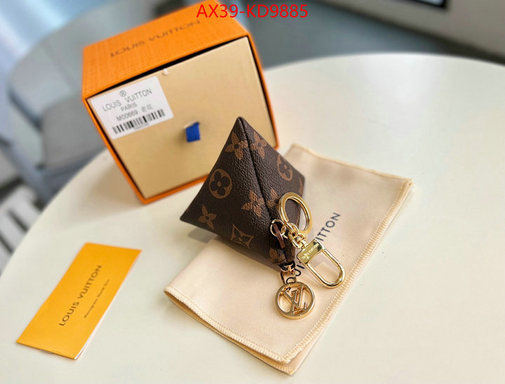 Key pendant-LV,luxury fake ,ID: KD9885,$: 39USD