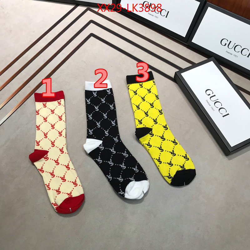 Sock-Gucci,high quality designer replica , ID: LK3898,$:29USD