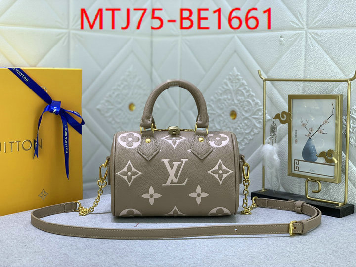 LV Bags(4A)-Speedy-,can i buy replica ,ID: BE1661,$: 75USD