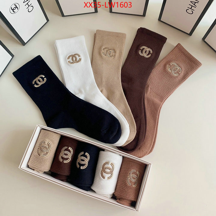 Sock-Chanel,high quality aaaaa replica , ID: LW1603,$: 35USD