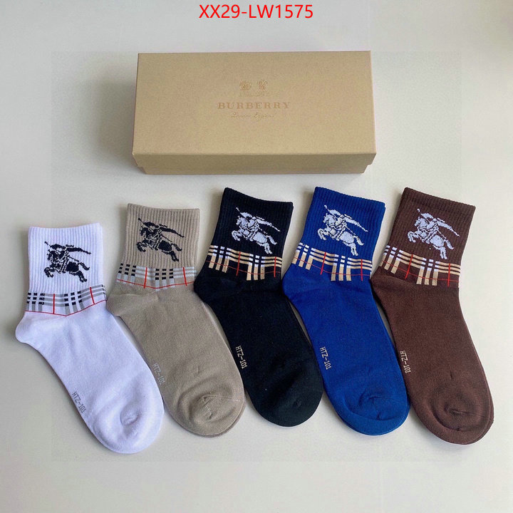 Sock-Burberry,outlet sale store , ID: LW1575,$: 29USD