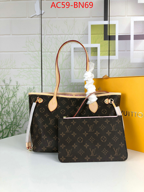 LV Bags(4A)-Neverfull-,online from china designer ,ID: BN69,$: 59USD