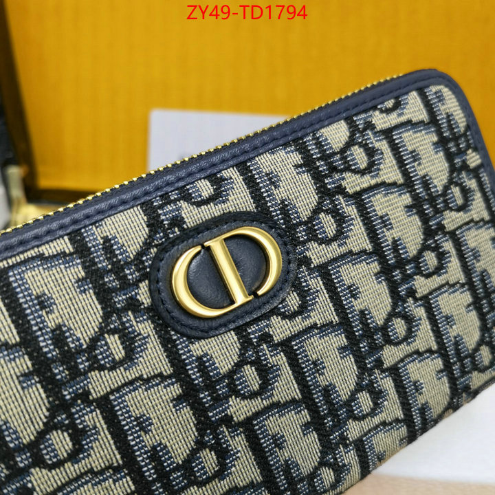 Dior Bags(4A)-Wallet-,ID: TD1794,$: 49USD