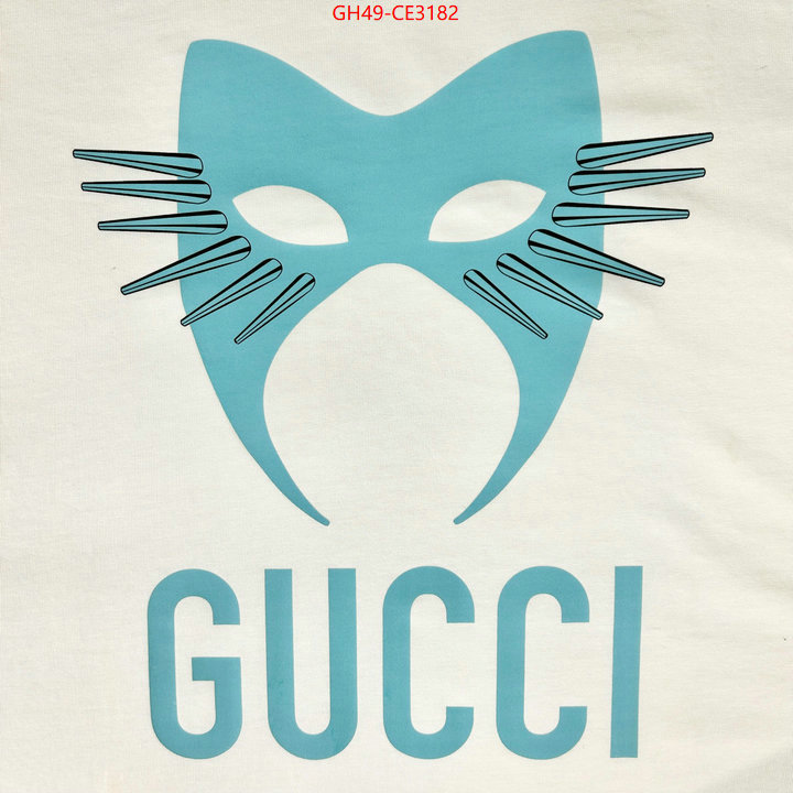 Clothing-Gucci,good quality replica , ID: CE3182,$: 49USD