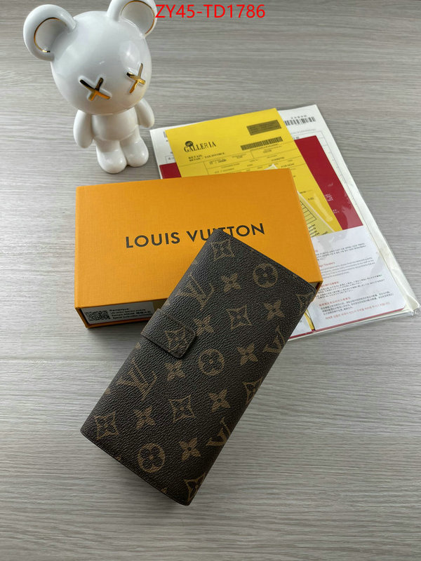 LV Bags(4A)-Wallet,ID: TD1786,$: 45USD