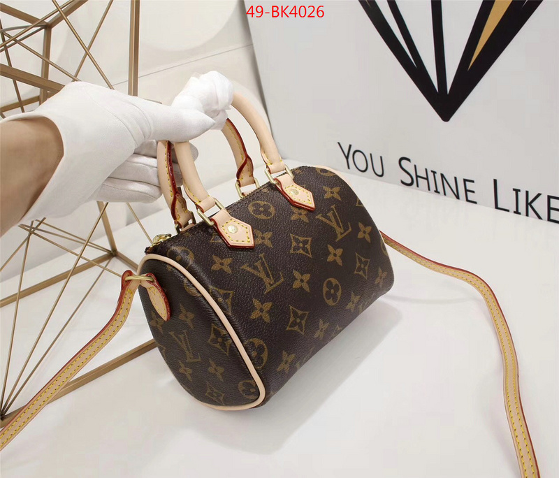 LV Bags(4A)-Speedy-,how quality ,ID: BK4026,$: 49USD