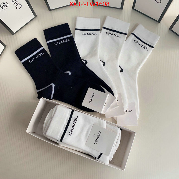 Sock-Chanel,website to buy replica , ID: LW1608,$: 32USD