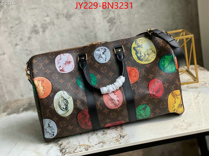 LV Bags(TOP)-Keepall BandouliRe 45-50-,ID: BN3231,$: 229USD