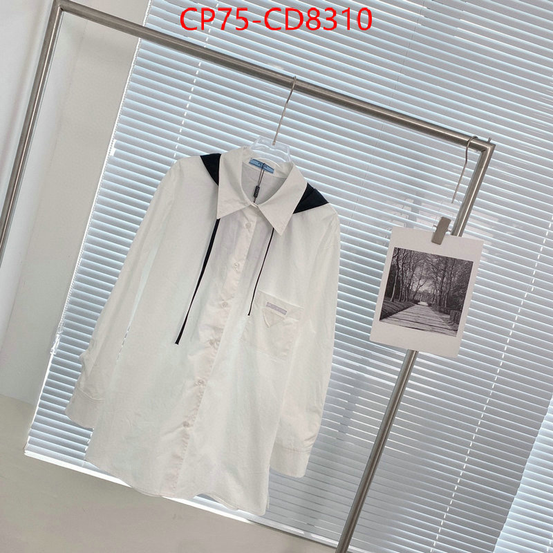 Clothing-Prada,highest quality replica , ID: CD8310,$: 75USD