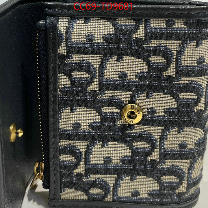 Dior Bags(TOP)-Wallet-,ID: TD9681,$: 69USD