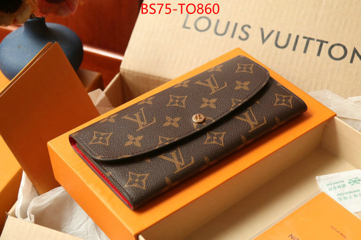 LV Bags(TOP)-Wallet,ID: TO860,$: 75USD