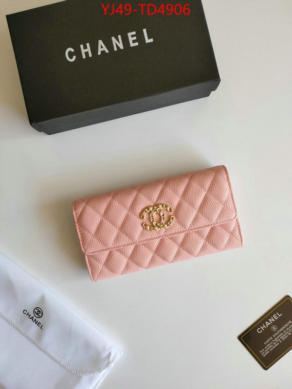 Chanel Bags(4A)-Wallet-,ID: TD4906,$: 49USD