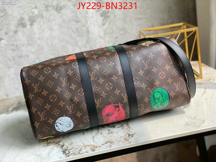 LV Bags(TOP)-Keepall BandouliRe 45-50-,ID: BN3231,$: 229USD