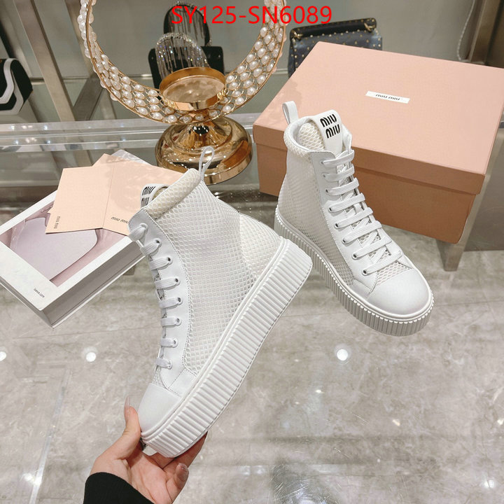 Women Shoes-Miu Miu,7 star quality designer replica , ID: SN6089,$: 125USD