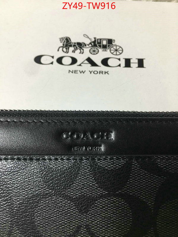 Coach Bags(4A)-Wallet,best aaaaa ,ID: TW916,$: 49USD