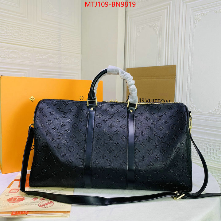 LV Bags(4A)-Keepall BandouliRe 45-50-,best quality fake ,ID: BN9819,$: 109USD
