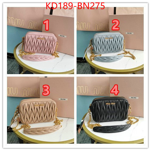 Miu Miu Bags(TOP)-Diagonal-,sale ,ID: BN275,$: 189USD