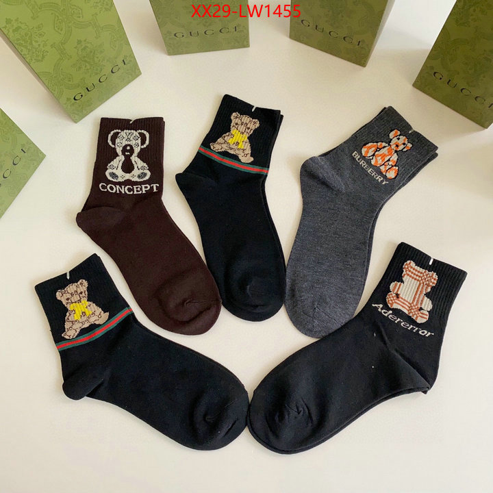 Sock-Gucci,highest quality replica , ID: LW1455,$: 29USD