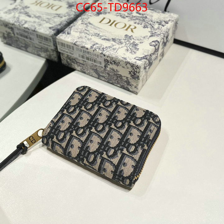 Dior Bags(TOP)-Wallet-,ID: TD9663,$: 65USD