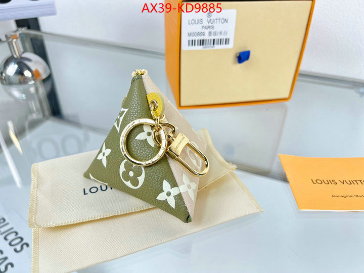 Key pendant-LV,luxury fake ,ID: KD9885,$: 39USD