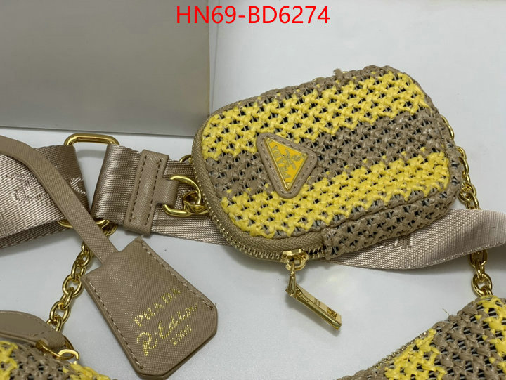 Prada Bags(4A)-Re-Edition 2005,best replica 1:1 ,ID: BD6274,$: 69USD