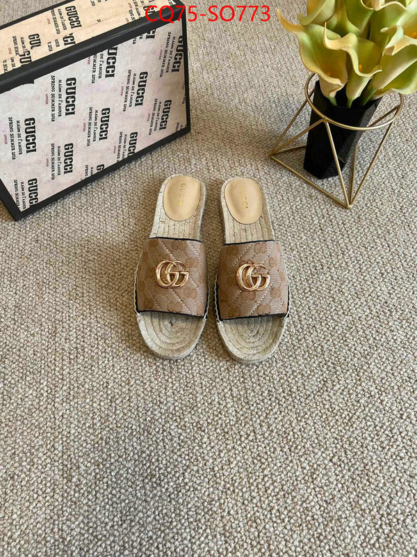 Women Shoes-Gucci,1:1 replica wholesale , ID: SO773,$: 75USD