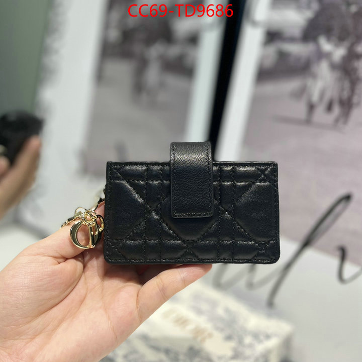 Dior Bags(TOP)-Wallet-,ID: TD9686,$: 69USD