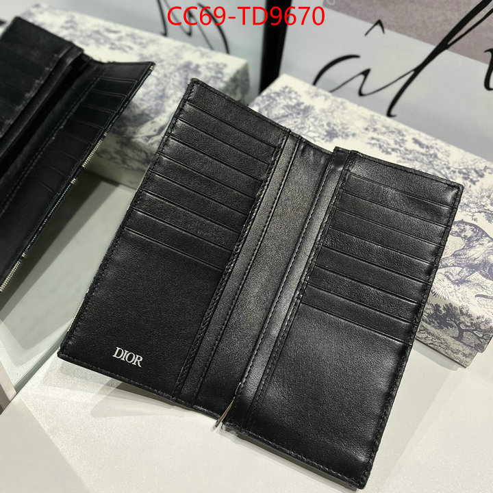 Dior Bags(TOP)-Wallet-,ID: TD9670,$: 69USD