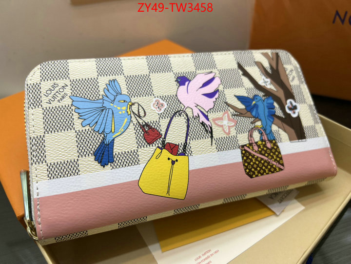 LV Bags(4A)-Wallet,wholesale 2023 replica ,ID: TW3458,$: 49USD