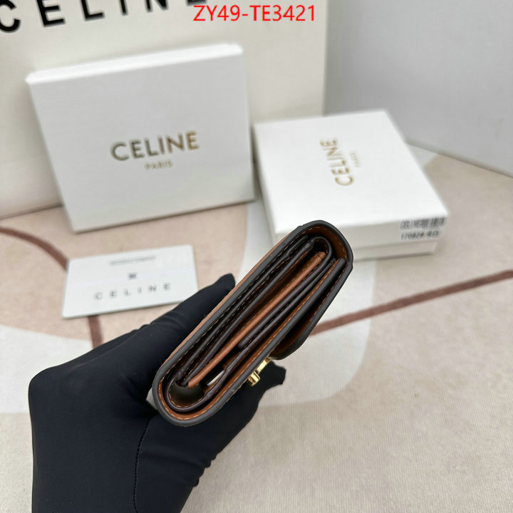 CELINE Bags(4A)-Wallet,fake ,ID: TE3421,$: 49USD