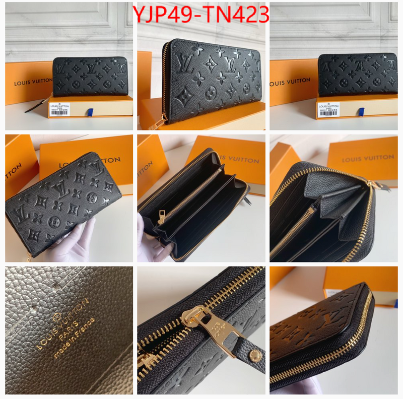 LV Bags(4A)-Wallet,ID: TN423,$: 49USD