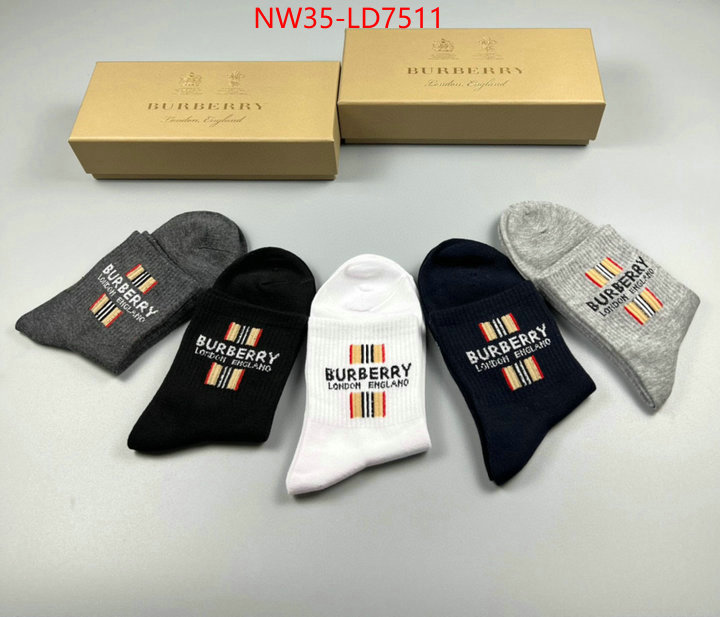 Sock-Burberry,best replica quality , ID: LD7511,$: 35USD