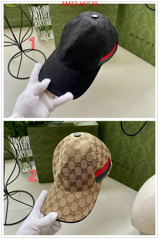 Cap (Hat)-Gucci,2023 replica wholesale cheap sales online , ID: HV130,$: 32USD