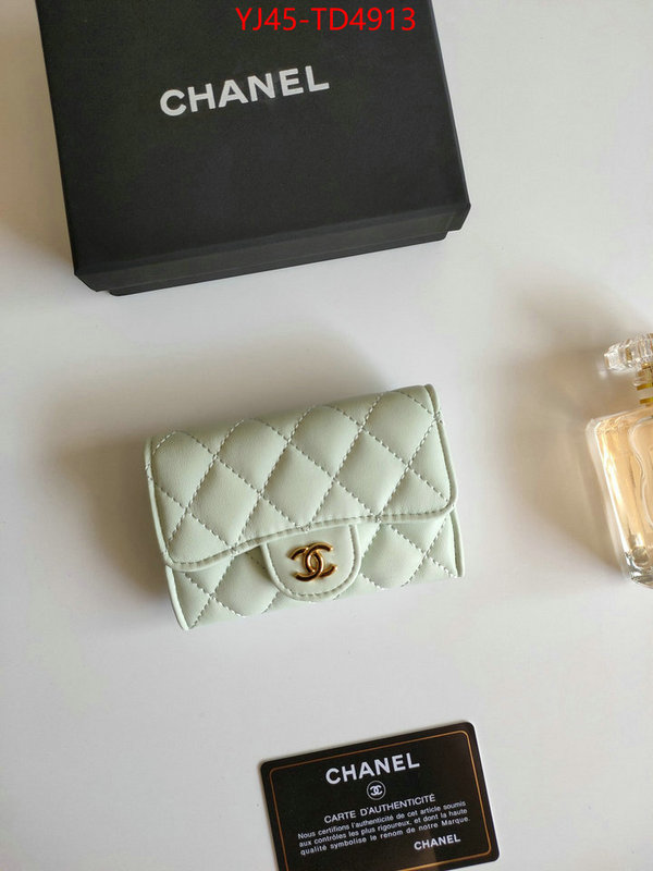 Chanel Bags(4A)-Wallet-,ID: TD4913,$: 45USD