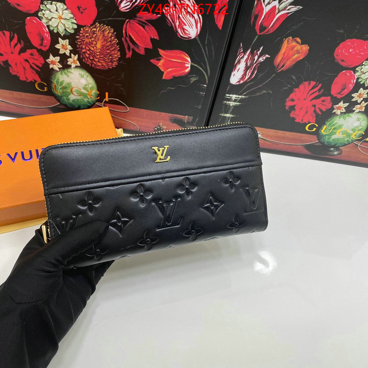 LV Bags(4A)-Wallet,ID: TN6722,$: 49USD