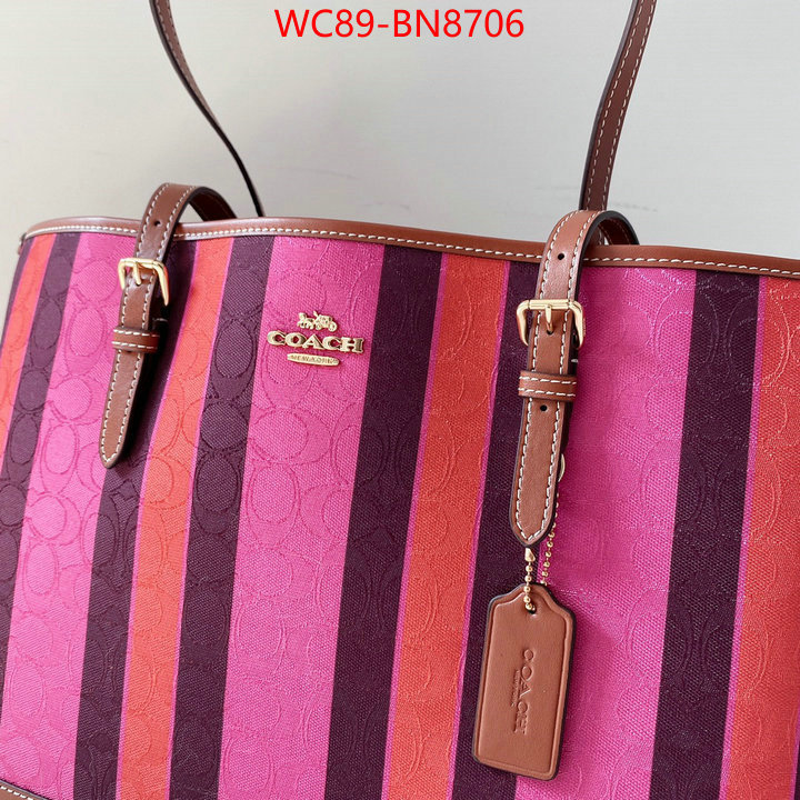 Coach Bags(4A)-Tote-,replica ,ID: BN8706,$: 89USD