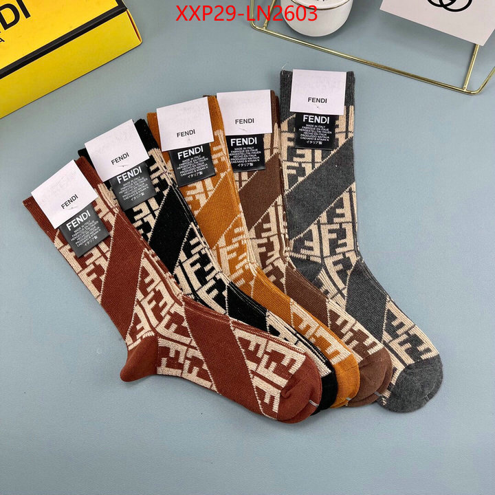 Sock-Fendi,good quality replica , ID: LN2603,$: 29USD