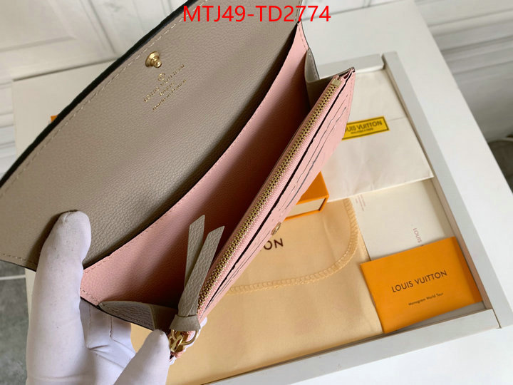 LV Bags(4A)-Wallet,ID: TD2774,$: 49USD