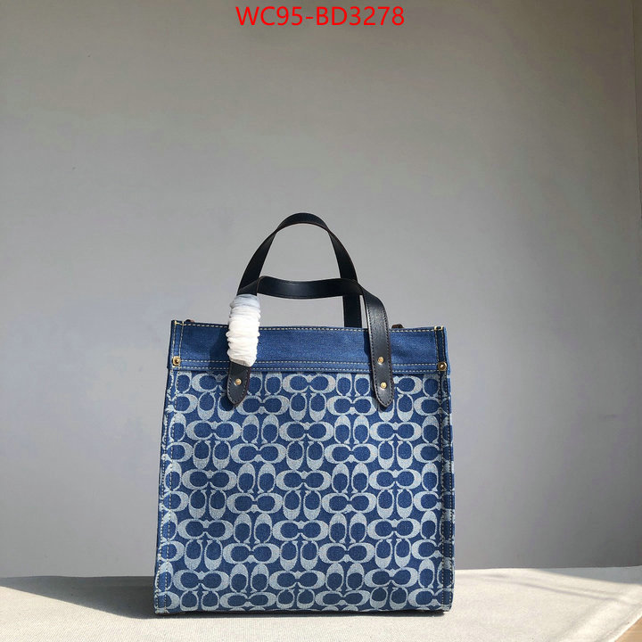 Coach Bags(4A)-Tote-,how quality ,ID: BD3278,$: 95USD