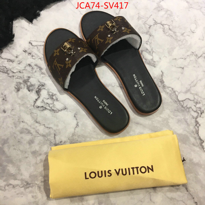 Women Shoes-LV,what 1:1 replica , ID: SV417,$:74USD