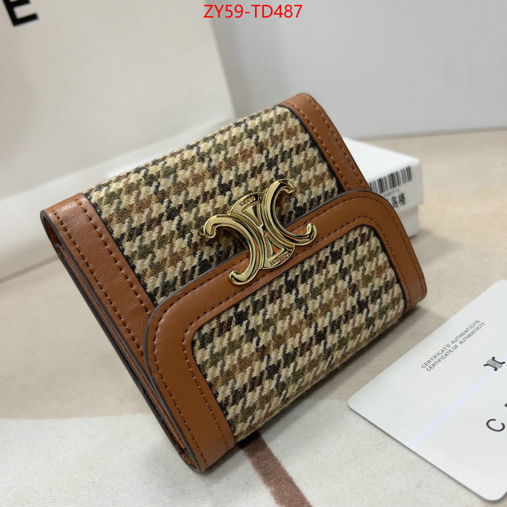 CELINE Bags(4A)-Wallet,outlet 1:1 replica ,ID: TD487,$: 59USD