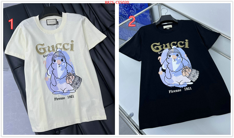 Clothing-Gucci,where quality designer replica , ID: CE5020,$: 75USD