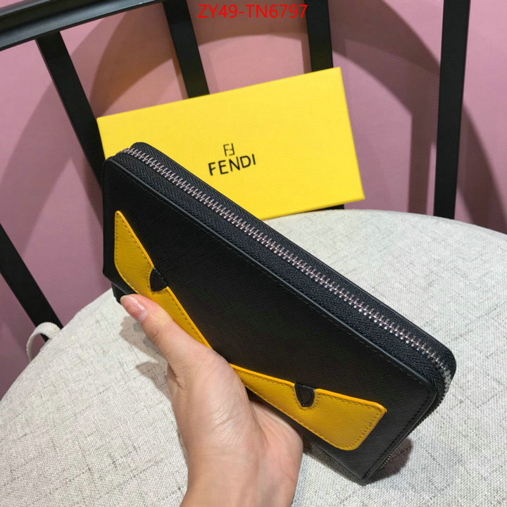 Fendi Bags(4A)-Wallet-,highest quality replica ,ID: TN6797,$: 49USD