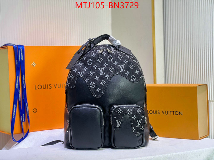 LV Bags(4A)-Backpack-,the top ultimate knockoff ,ID: BN3729,$: 105USD