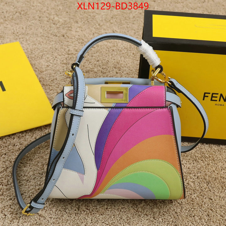 Fendi Bags(4A)-Peekaboo,fake ,ID: BD3849,$: 129USD