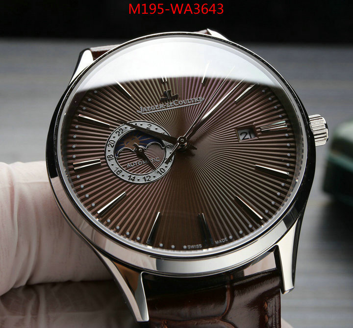 Watch(4A)-JaegerLeCoultre,what is top quality replica ,ID: WA3643,$: 195USD