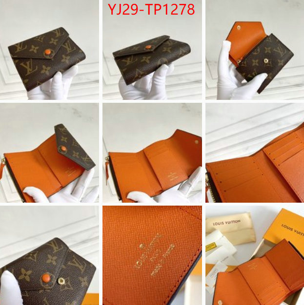 LV Bags(4A)-Wallet,ID: TP1278,$: 29USD